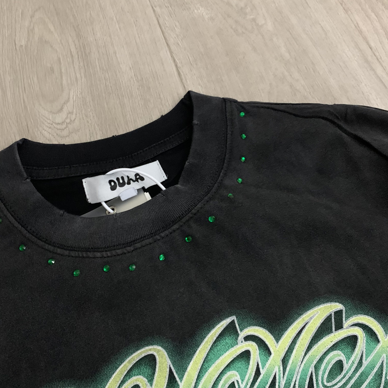 Cactus Jack Tee - American Round Neck Duaa Tshirts Rhinestone